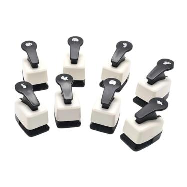 Imagem de Tachiuwa Conjunto de 8 Furadores de Papel para Scrapbooking, Ideais para Fazer Cartões de Presente com Papel Fotográfico.