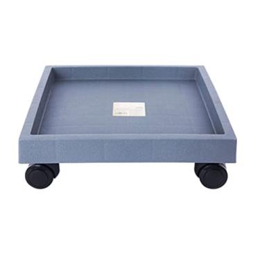 Imagem de Organizador de plantas com roda, vaso quadrado de plástico para plantas, carrinho de plantas, motor, zorra de jardim, vaso de flores, suporte sobre rodas, vaso de plantas