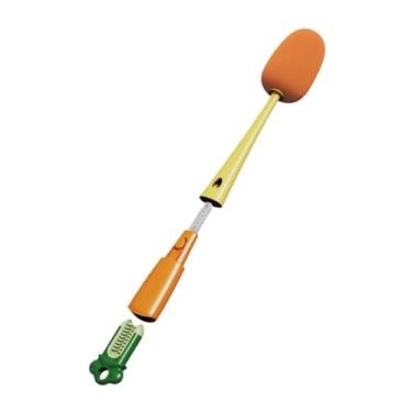 Imagem de Escova 3 Em 1 De Limpeza Multifuncional P/Lavar Mamadeira Copos de Dobrável Garrafa Bebê Bico Cleaner - 28 * 5cm(2 Pçs)