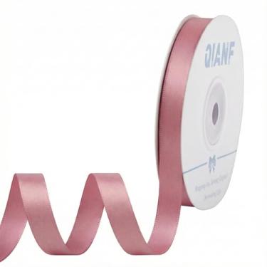 Imagem de QIANF Fita malva de 9,5 cm (3/20.3 cm) fita de cetim dupla face para embrulhar laços de cabelo, fazer Dia dos Namorados, casamento, chá de bebê, festa de aniversário, convites, decorações artesanais