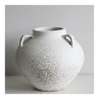 Imagem de Vaso de flores de cerâmica, vaso zen com flores secas, feito à mão, ornamentos decorativos japoneses, vasos de flores