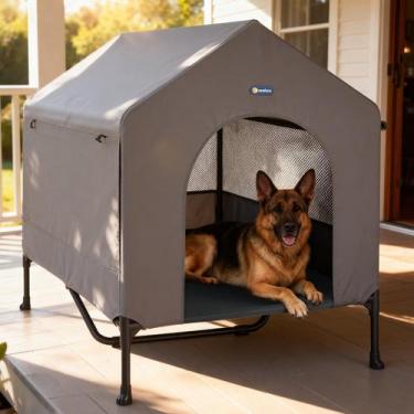 Imagem de Casa para Perro Veehoo 47 2-en-1 Extra Grande para Exterior e Interior