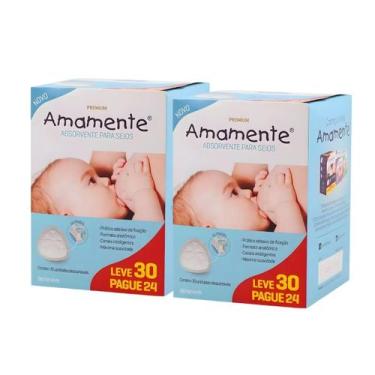 Imagem de KIT C/2 Absorvente Seios Amamente Premium Anti-vazamento 30un