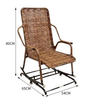Imagem de Cadeira de Balanço Descanso em Fibra Sintética Móveis para Área Externa Jardim e Varanda Cadeira Area Externa