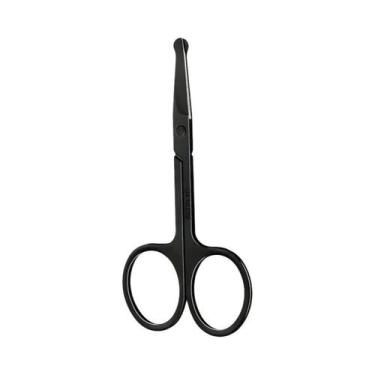 Imagem de Aparador De Pelos Do Nariz De Cabeça Redonda Em Aço Inoxidável Preto P