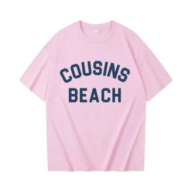 Imagem de Camiseta Feminina De Verão Com Gola Redonda Cousins Beach Graphic Shir