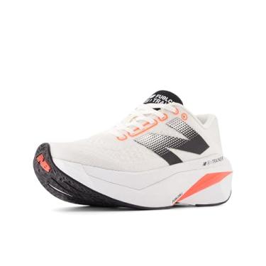 Imagem de New Balance FuelCell Supercomp Trainer V3 Tênis de corrida feminino, Sal marinho/vermelho urgente/preto, 11 Wide