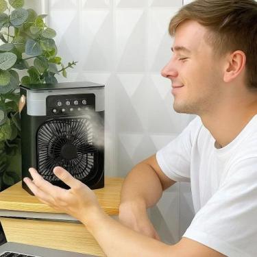 Imagem de Climatizador Ventilador Mini Ar Condicionado Umidificador Purificador 
