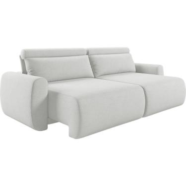 Imagem de Sofá Retrátil E Reclinável Peony 1,80m Linho Cor Cru 2370