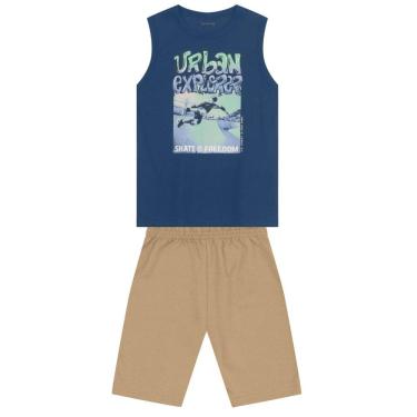 Imagem de Conjunto infantil menino de skate Brandili