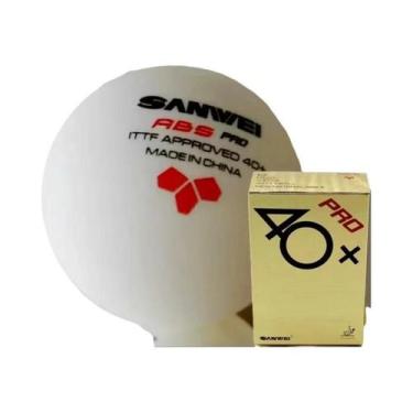 Imagem de Bolas De Tênis De Mesa SANWEI Profissionais 40 plus Em Material ABS, B