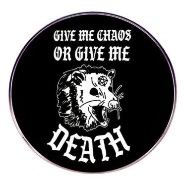 Imagem de Broche Pin Gothic Quote, crachá redondo de liga preta - yiweisai