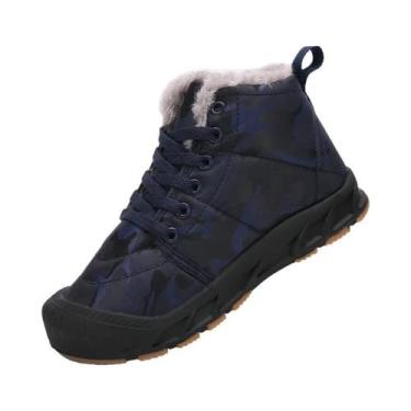 Imagem de Botas De Neve Para Meninos E Meninas, Impermeáveis, Forradas Com Pelúc