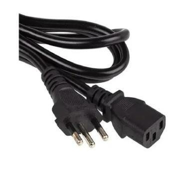 Imagem de Cabo De Força Energia 5 Metros Tripolar Fonte PC Reforçado 110v/220v X-cell Xc-cf-06