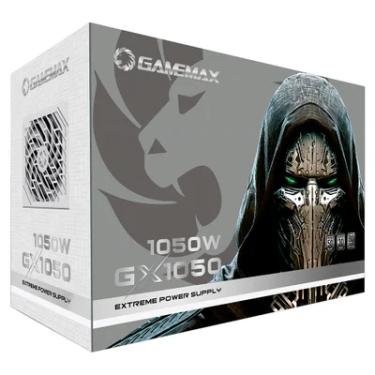 Imagem de Fonte Gamemax 1050w Gx1050 Pro, 80 Plus Platinum. FULL Modular, Branco