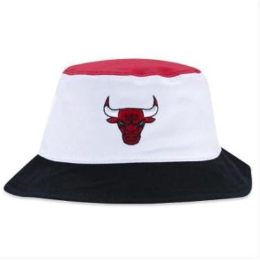 Imagem de CHAPÉU BUCKET NEW ERA CHICAGO BULLS ACTION WINTER BRANCO PRETO VERMELHO-Masculino