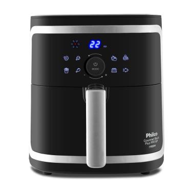 Imagem de Fritadeira Air Fryer Gourmet Philco Antiaderente 5,5 Litros 1900W Preto PFR16P - 220V