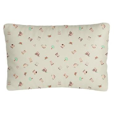 Imagem de Fronha para Bebê Malha Estampada 28 cm x 40 cm Bublim, Fazendinha