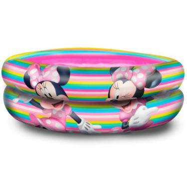 Imagem de Piscina Minnie Mouse Disney Infantil Inflavel Redonda 21L, Colorido