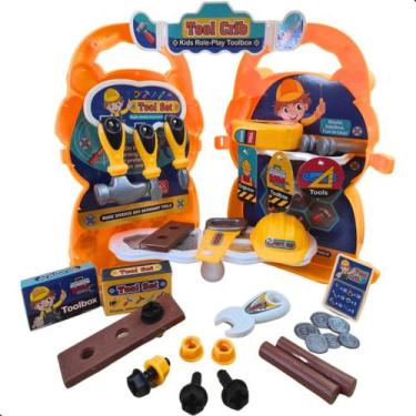 Imagem de Brinquedo Infantil Maleta de Ferramentas Capivara Construtor Obra Pres