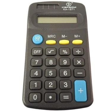Imagem de Calculadora de Bolso 8 Dígitos KAPBOM KA-1871 - Ref. 841978