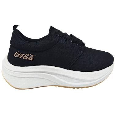 Imagem de Tênis Feminino Casual Plataforma Dia a Dia Passeio Trabalho Urban Conforto Coca Cola CC2751L