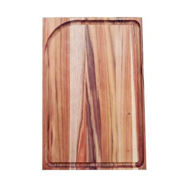 Imagem de Tábua para Churrasco em Madeira Teca Tramontina 490x350x20 Acabamento em Oleo Vegetal Tramontina