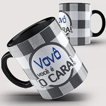 Imagem de Caneca preta Vovô você é o Cara 29ia
