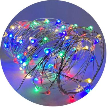 Imagem de Fio De Fada Cordão Decor Fairy Light 100Led`S Colorido 10M
