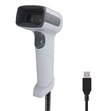 Imagem de LENVII Scanner de código de barras 2D portátil com fio USB leitor de código de barras suporte 1D 2D QR código velocidade de reconhecimento de indução rápida adequada loja armazém armazenamento logística - F510