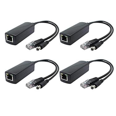 Imagem de ANVISION Pacote com 4 Divisores Gigabit PoE, adaptador Ethernet 48V a 12V 2A, para câmera de segurança, AP, Voip e mais, AV-PS12-G