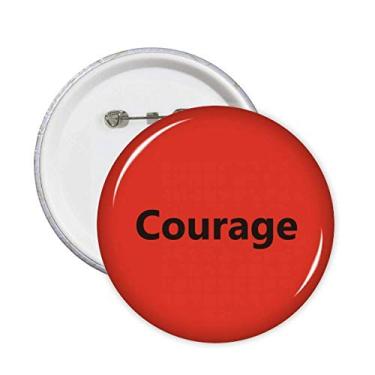 Imagem de Palavra de coragem com frases inspiradoras de citações, broches, emblema, acessório, decoração, 5 peças