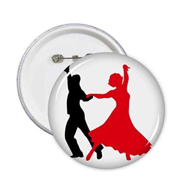 Imagem de Broche de Dançarina Social Dança Duet Dance Emblema Acessório Decoração 5 peças