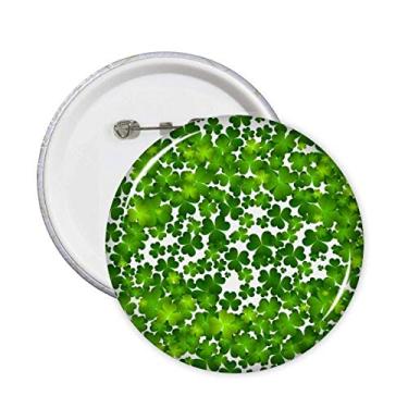 Imagem de Emblema de quatro folhas Irlanda Dia de São Patrício broche botão decoração acessório 5 peças