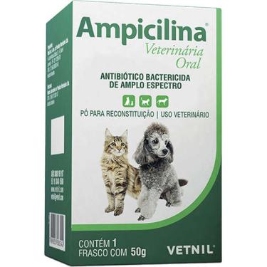 Imagem de Antibiótico Vetnil Ampicilina para Cães e Gatos - 50 g
