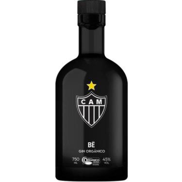 Imagem de Gin Bë Atlético Mineiro Garrafa Preta 750 Ml - Gin Bë Orgânico Bebidas