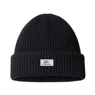 Imagem de Qudai Chapéu de inverno quente para homens ao ar livre de malha grossa de algodão gorro gorro para esqui em clima frio caminhada corrida