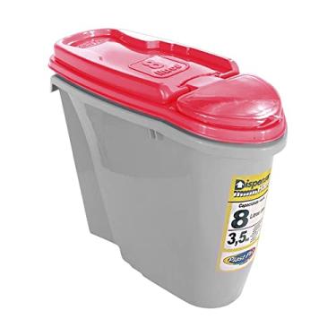 Imagem de Porta Ração Dispenser Home Plast Pet 8L Vermelho