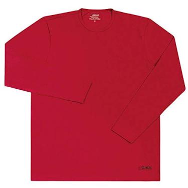 Imagem de Camiseta Masculina com Proteção Solar UV 50+ Manga Longa Vermelho Lollipop Vitho