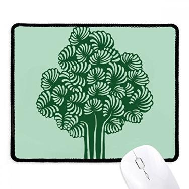 Imagem de Tapete de borracha para jogos Plants Flowers Trees Leaves Mousepad com borda costurada