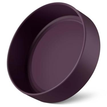 Imagem de VGHNQ Capa de silicone para garrafas de água YETI, Owala, bota inferior para YETI 26 de 1,03 ml, capa de bota para Owala 946 ml, acessórios para garrafa de água Boots Rambler (roxo nórdico, serve para garrafa Rambler YETI 1,03 ml)