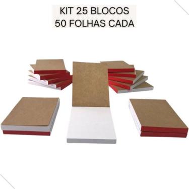 Imagem de Kit 25 Bloco Anotacoes Rascunho Comanda 10X7Cm 50 Folhas - Best
