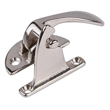Imagem de Alavanca direita de níquel offset trava e pega | armário antigo, armário vintage, armário de mesa antiga, ferramentas de reprodução de mesa antiga | KC-17N