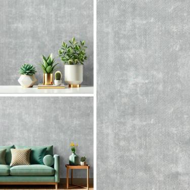 Imagem de Papel Parede Cimento Queimado Vinílico Lavável Colante 5 M - B.M., Pap
