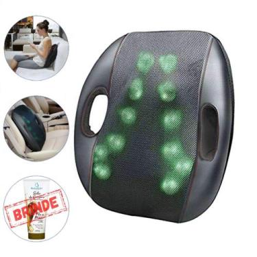 Imagem de Almofada Encosto Massageador Shiatsu Infravermelho + Creme Sebo de Car
