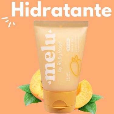 Imagem de Creme Facial Pêssego Hidratante Melu Ruby Rose Aplicação Dia/Noite Tod