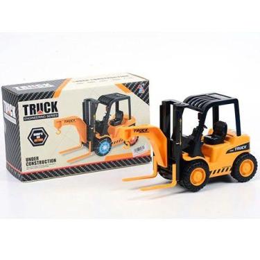 Imagem de Brinquedo Máquina Empilhadeira  Truck Bate Volta Ledes Sons - Toy king