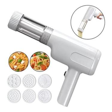 Imagem de Maquina De Macarrão Elétrica Massa Caseira Portátil 6 Moldes - Alwy