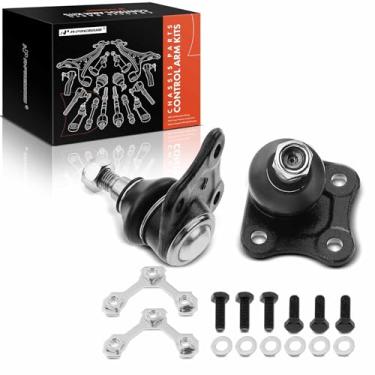 Imagem de A-Premium 2 juntas esféricas inferiores dianteiras compatíveis com Volkswagen Jetta 1999-2006, Golf 1999-2006, Beetle 1998-2007, substituição # K90355 K90357