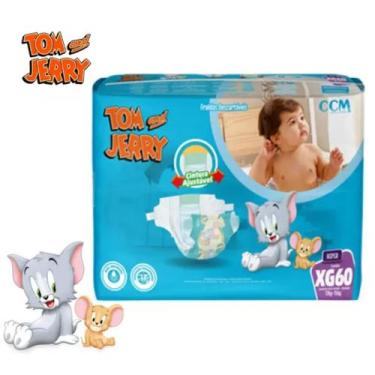 Imagem de Fralda Descartável Infantil Tom e Jerry Hiper 1 Pacote Tamanho XG Com 